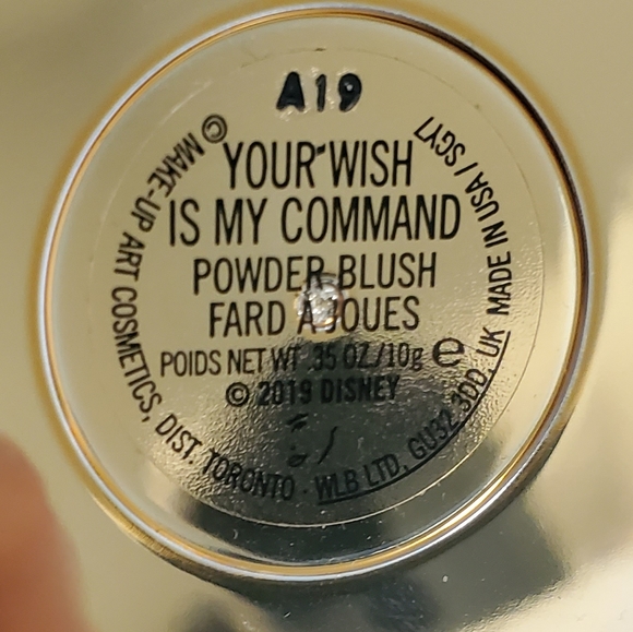 MAC Disney x Aladdin Powder Blush / bronzer - Your wish is my command - Picture 4 of 17
